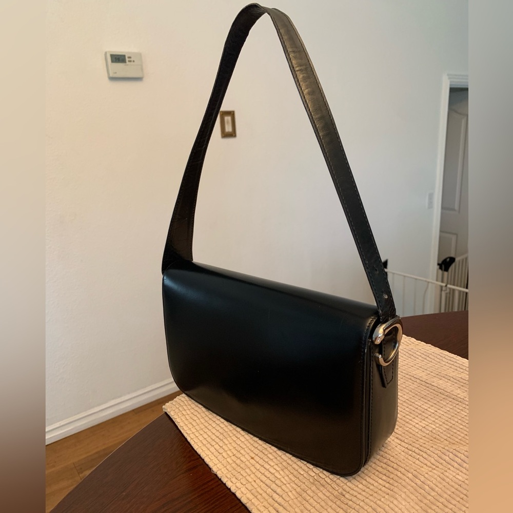 Cartier Black panthere flap shoulder bag